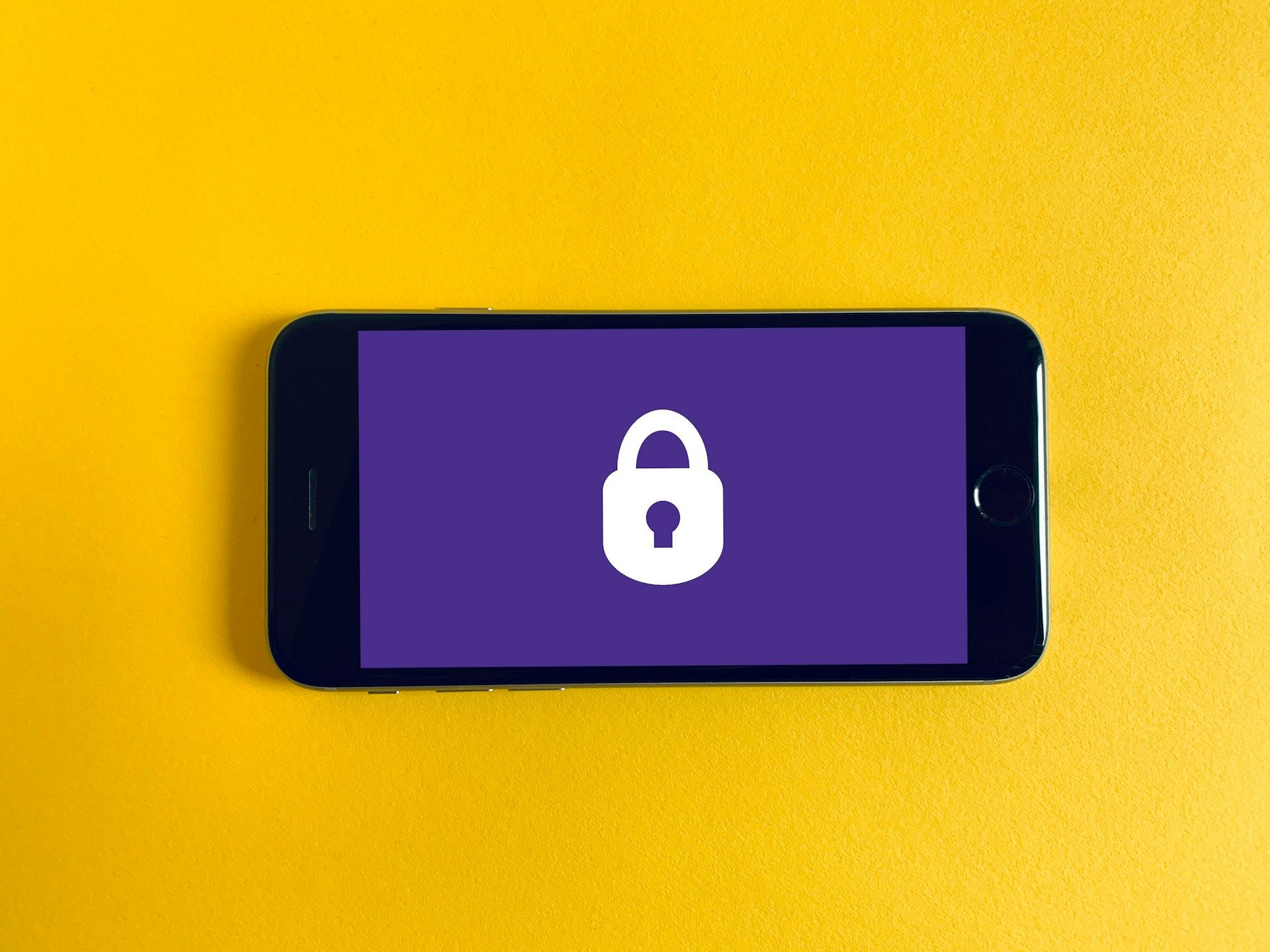A smartphone showing a locked screen.